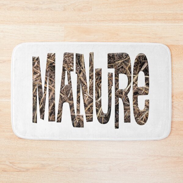 Item preview, Digital composite - the word manure with an overlay of horse manure.  designed and sold by funkyworm.