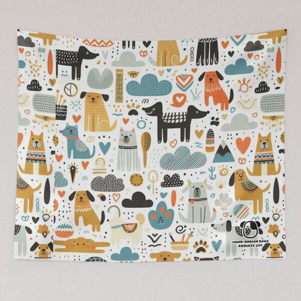 Item preview, Hand-Drawn Dogs, Endless Joy designed and sold by Vanich-Panich.