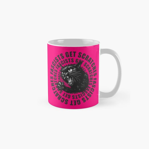 Vista previa del artículo con la obra «Los fascistas del gato negro reciben arañazos v2», diseñado y vendido por KilkennyCat Art.