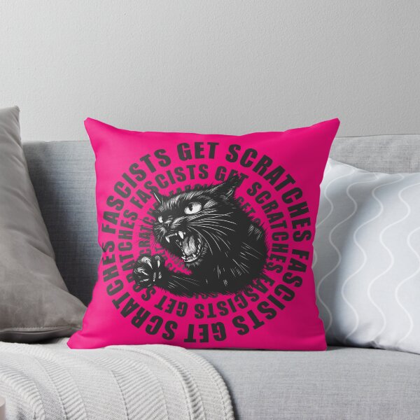 Item preview, Black Cat Fascists Get Scratches v2 designed and sold by KilkennyCat Art.