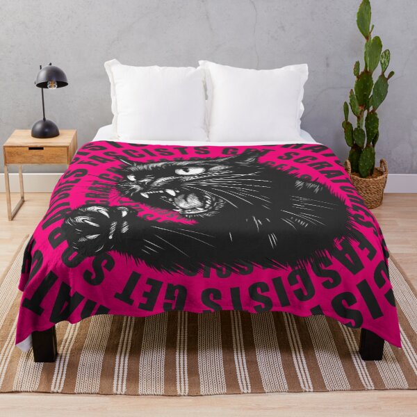 Item preview, Black Cat Fascists Get Scratches v2 designed and sold by KilkennyCat Art.