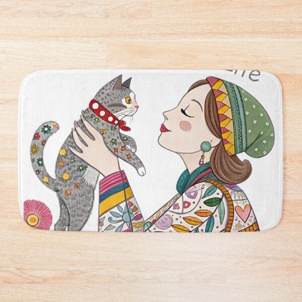 Item preview, CAT MOM FOR LIFE designed and sold by likbatonboot.