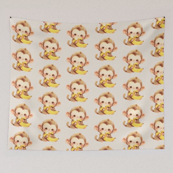 Item preview, Adorable Cute Monkey Eating a Banana designed and sold by MA DESIGNS.