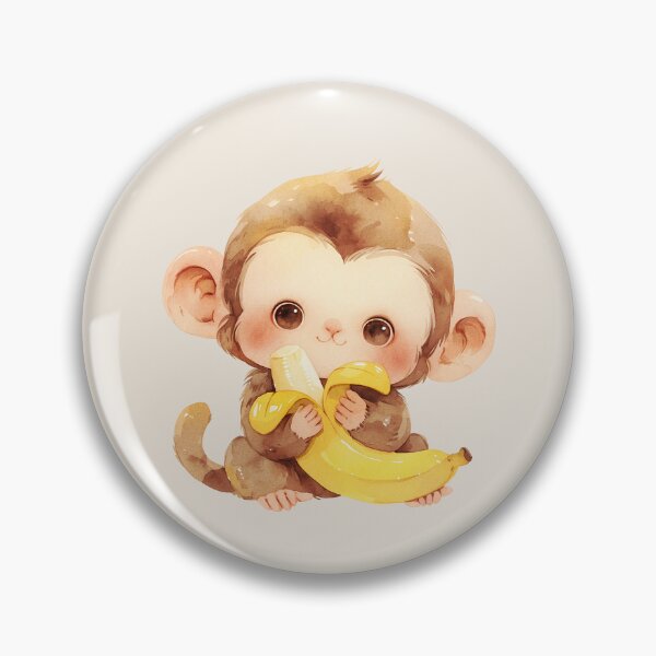 Item preview, Adorable Cute Monkey Eating a Banana designed and sold by MA DESIGNS.