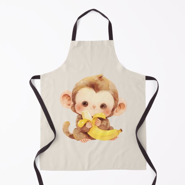 Item preview, Adorable Cute Monkey Eating a Banana designed and sold by MA DESIGNS.