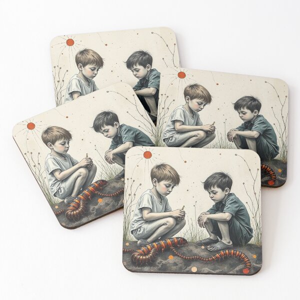 Item preview, Boys and centipedes  designed and sold by Terry Collett.