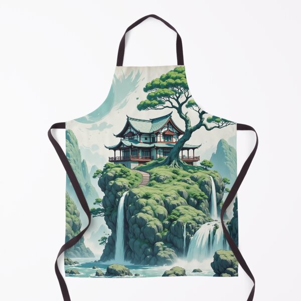 Item preview, Anime/ Manga Art: Teahouse on a Rock Landscape designed and sold by Salimgor Hangaround Music.