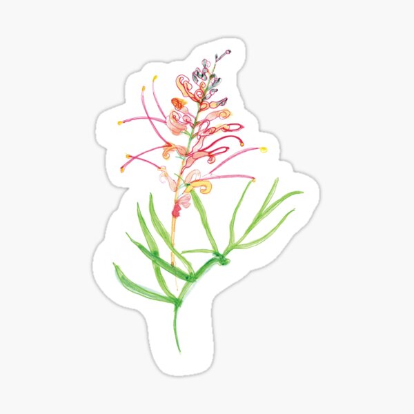 Item preview, Pink Grevillea designed and sold by Katy Tuesday .