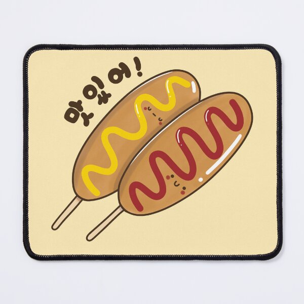 Item preview, Kawaii Korean Corn Dog Delight (맛있어) – Cute Foodie Art designed and sold by Kimchi-style-.