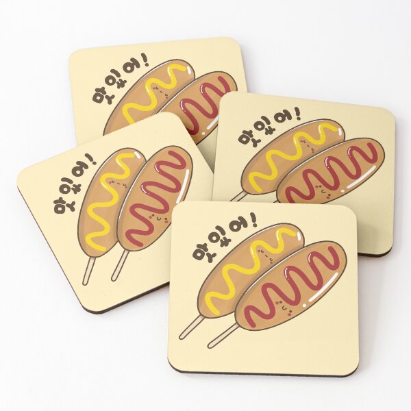 Item preview, Kawaii Korean Corn Dog Delight (맛있어) – Cute Foodie Art designed and sold by Kimchi-style-.
