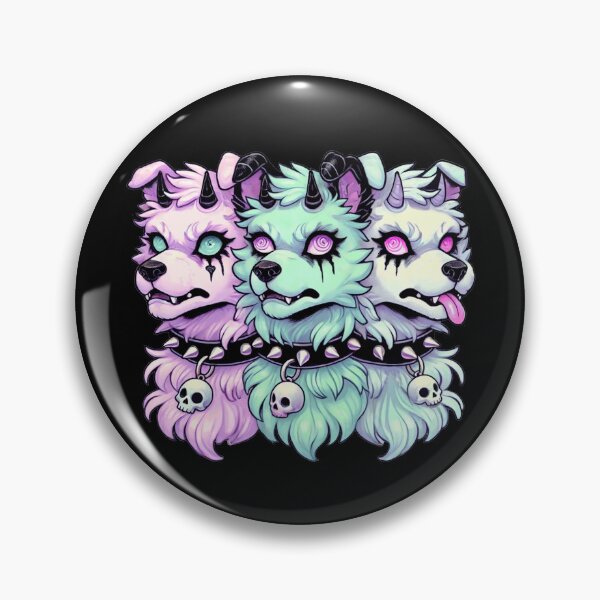 Item preview, Pastel Goth Gothic 3-Headed Dog Gothic Men Women designed and sold by BlueBerry-Pengu.