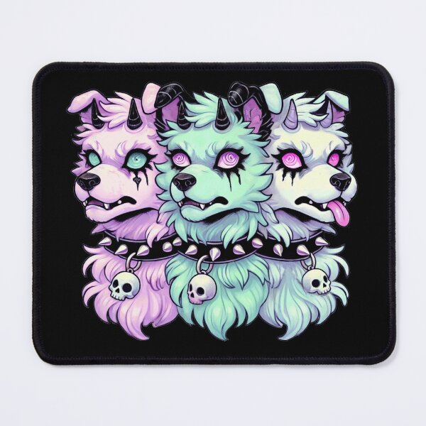 Item preview, Pastel Goth Gothic 3-Headed Dog Gothic Men Women designed and sold by BlueBerry-Pengu.
