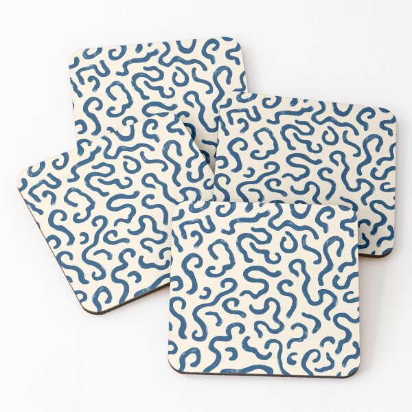 Item preview, Seamless Organic Blue Wave Pattern Design designed and sold by MVXX.