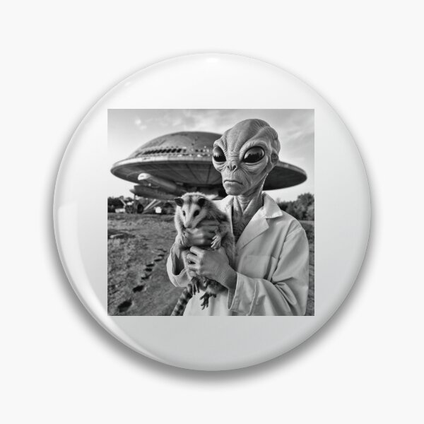 Item preview, Alien Abduction, possum, UFO, possum, meme, funnyfits70, Humor, Funny, retro, vintages, funny quotes, animal humor, designed and sold by FunnyFits70.