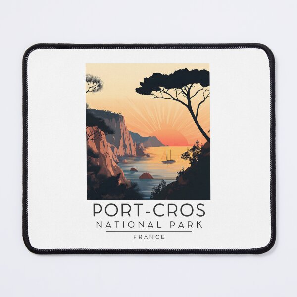Item preview, A Vintage Travel Poster of Port-Cros National Park - France designed and sold by GoodOldVintage.