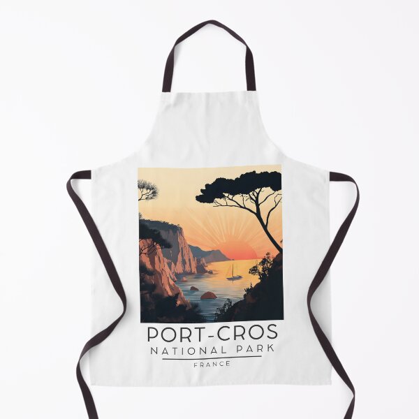 Item preview, A Vintage Travel Poster of Port-Cros National Park - France designed and sold by GoodOldVintage.