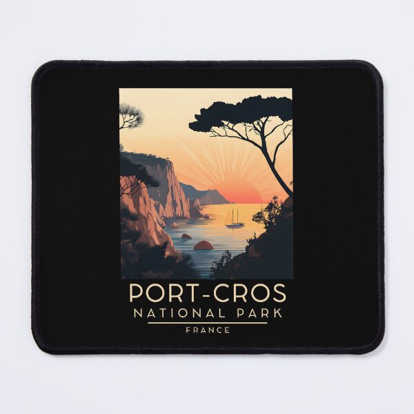 Item preview, A Vintage Travel Poster of Port-Cros National Park - France designed and sold by GoodOldVintage.