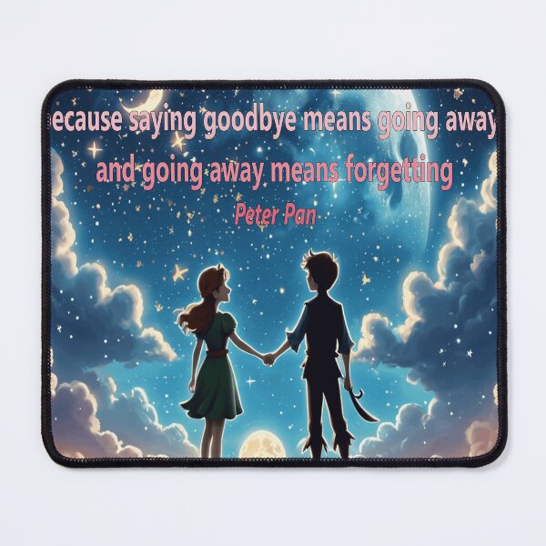 Item preview, Peter Pan Quote - "Never Say Goodbye" - Inspiring Children's Art designed and sold by EdicionesJML.
