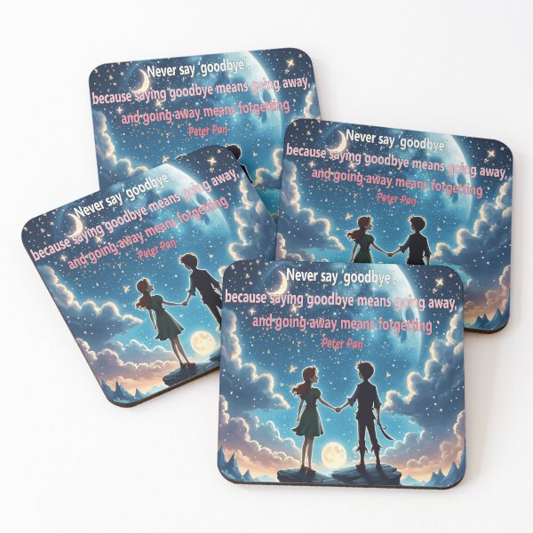 Item preview, Peter Pan Quote - "Never Say Goodbye" - Inspiring Children's Art designed and sold by EdicionesJML.