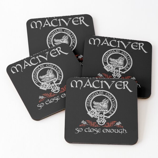 Item preview, MacIver clan Scottish surname crest badge motto tartan sporran kilt men women designed and sold by Clan1093.