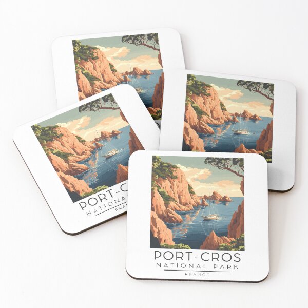 Item preview, A Vintage Travel Poster of Port-Cros National Park - France  designed and sold by GoodOldVintage.