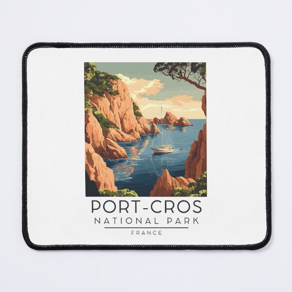 Item preview, A Vintage Travel Poster of Port-Cros National Park - France designed and sold by GoodOldVintage.
