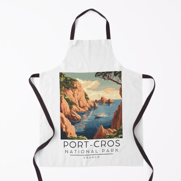 Item preview, A Vintage Travel Poster of Port-Cros National Park - France designed and sold by GoodOldVintage.