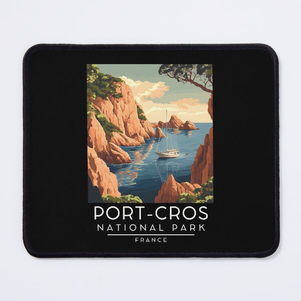 Item preview, A Vintage Travel Poster of Port-Cros National Park - France designed and sold by GoodOldVintage.
