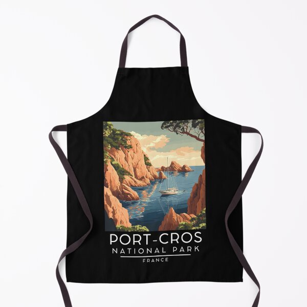 Item preview, A Vintage Travel Poster of Port-Cros National Park - France designed and sold by GoodOldVintage.