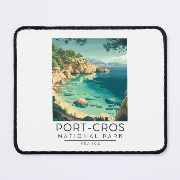 Item preview, A Vintage Travel Poster of Port-Cros National Park - France designed and sold by GoodOldVintage.
