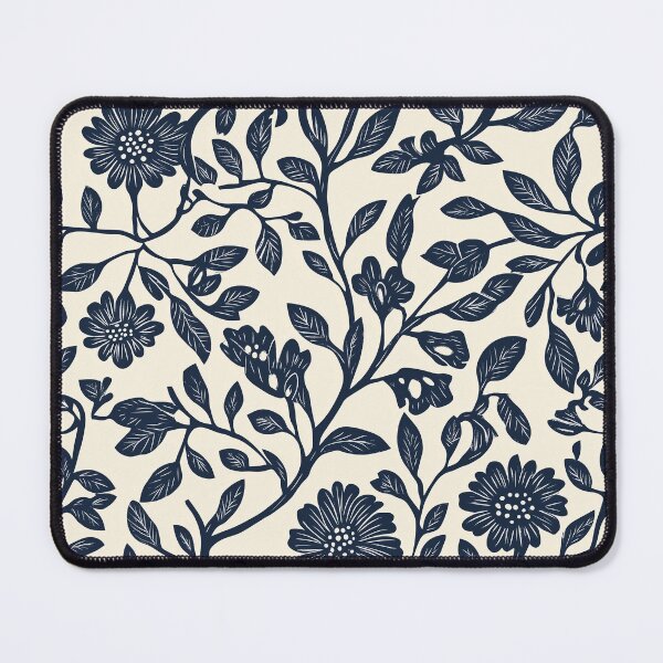 Item preview, Seamless Elegant Navy Floral Botanical Pattern designed and sold by MVXX.