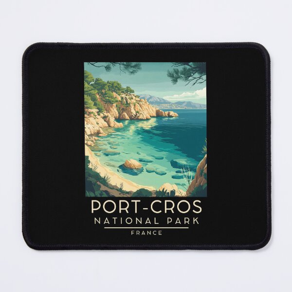 Item preview, A Vintage Travel Poster of Port-Cros National Park - France designed and sold by GoodOldVintage.