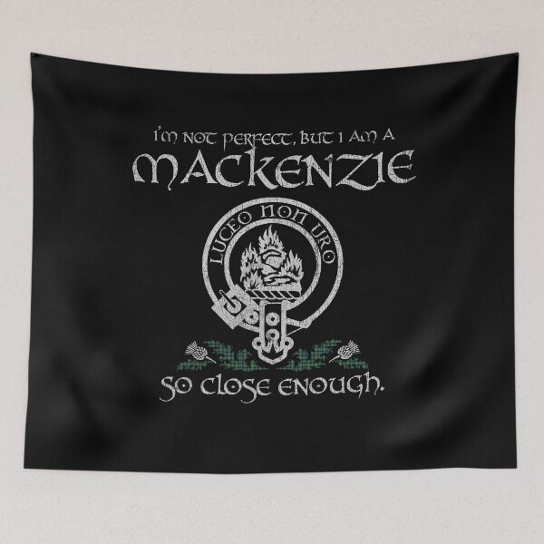 Item preview, Mackenzie 2 clan Scottish surname crest badge motto tartan sporran kilt men women designed and sold by Clan1093.