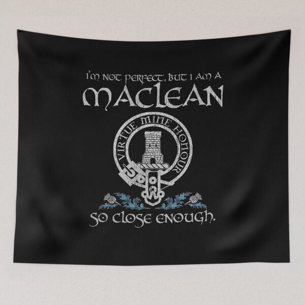 Item preview, MacLean 2 clan Scottish surname crest badge motto tartan sporran kilt men women designed and sold by Clan1093.