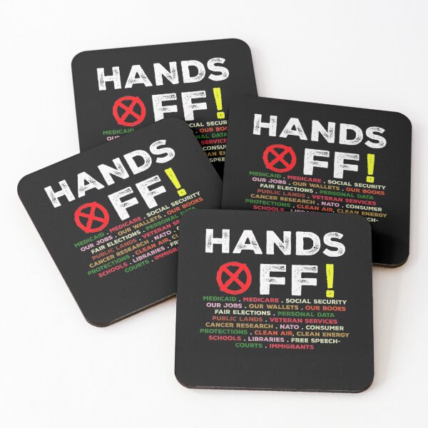 Item preview, Funny Hands Off Protest Social Security And Medicare Protest designed and sold by Vincent-Cloud.