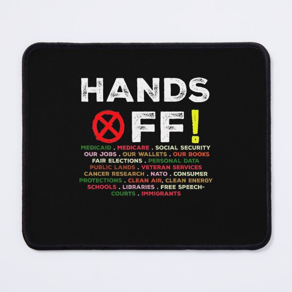 Item preview, Funny Hands Off Protest Social Security And Medicare Protest designed and sold by Vincent-Cloud.