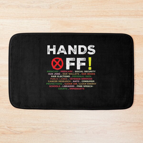 Item preview, Funny Hands Off Protest Social Security And Medicare Protest designed and sold by Vincent-Cloud.