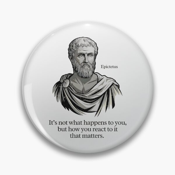 Item preview, Stoicism - It's Not What Happens To You, But How You React To It That Matters designed and sold by HowToCanadian.