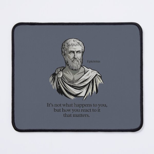 Item preview, Stoicism - It's Not What Happens To You, But How You React To It That Matters designed and sold by HowToCanadian.