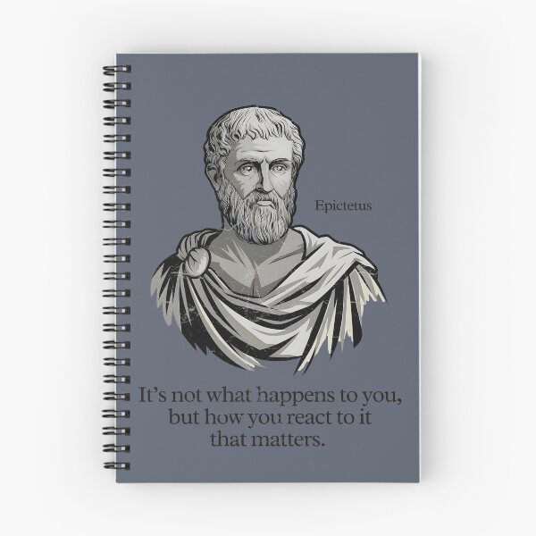 Item preview, Stoicism - It's Not What Happens To You, But How You React To It That Matters designed and sold by HowToCanadian.