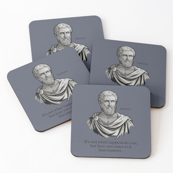 Item preview, Stoicism - It's Not What Happens To You, But How You React To It That Matters designed and sold by HowToCanadian.