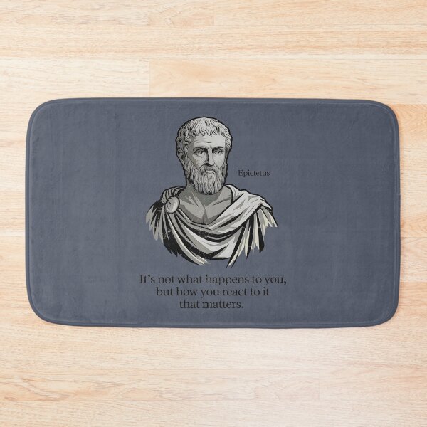 Item preview, Stoicism - It's Not What Happens To You, But How You React To It That Matters designed and sold by HowToCanadian.