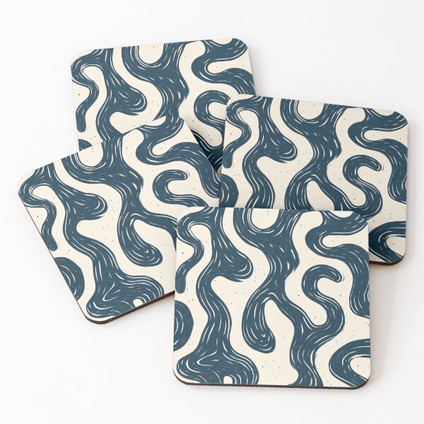 Item preview, Seamless Abstract Wavy Flow - Minimalist Folk Pattern Print designed and sold by MVXX.