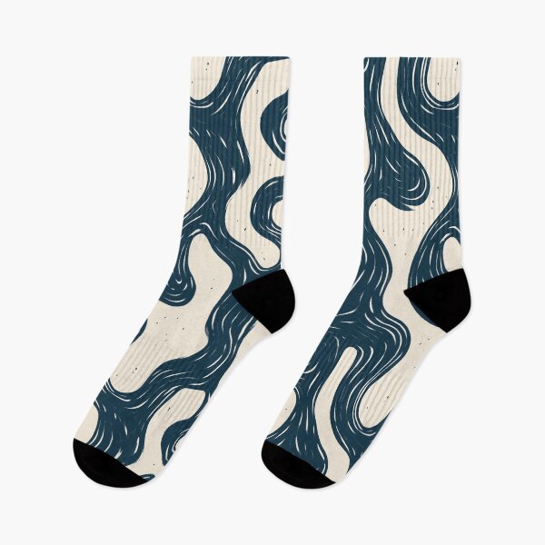 Item preview, Seamless Abstract Wavy Flow - Minimalist Folk Pattern Print designed and sold by MVXX.