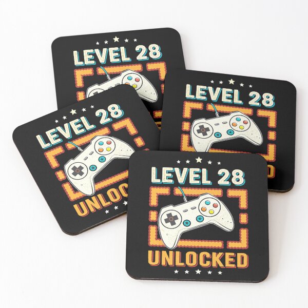 Item preview, 28 Years of Gaming – 'Level 28 Unlocked' Artwork designed and sold by ThatBBStore.