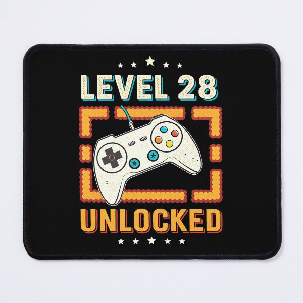 Item preview, 28 Years of Gaming – 'Level 28 Unlocked' Artwork designed and sold by ThatBBStore.