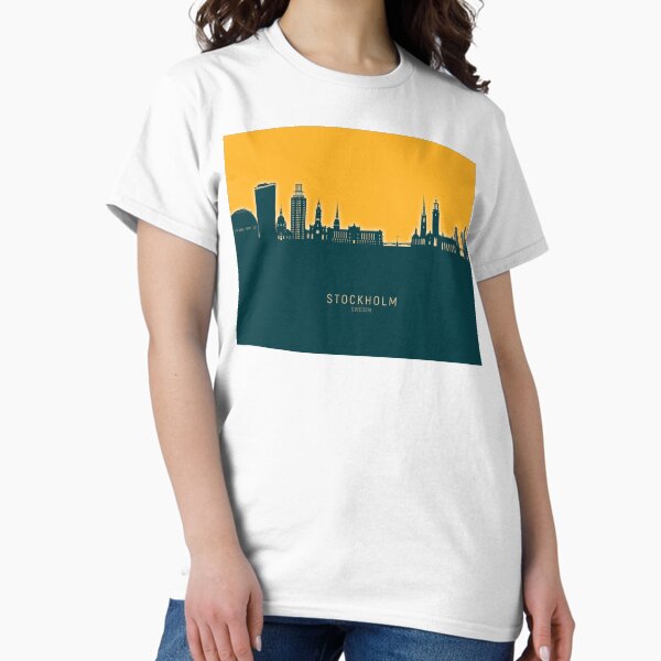 Item preview, Stockholm Sweden Skyline designed and sold by ArtPrints.