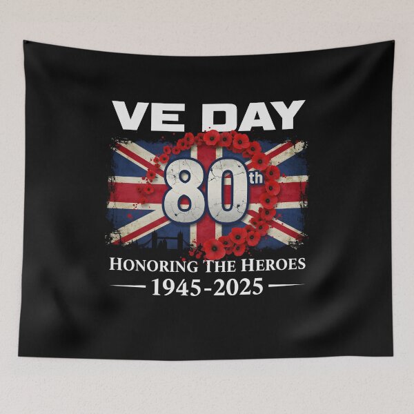 Item preview, VE Day 80th anniversary 2025 Flag V-E Day 80th designed and sold by varioarts.