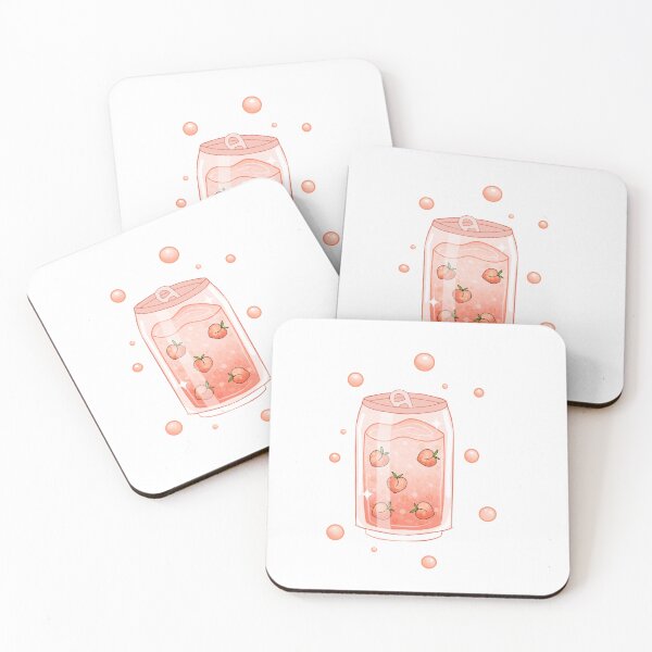 Item preview, Peach Fizz Sparkling Soda – Cute Aesthetic Drink Design designed and sold by CozyArtCo.