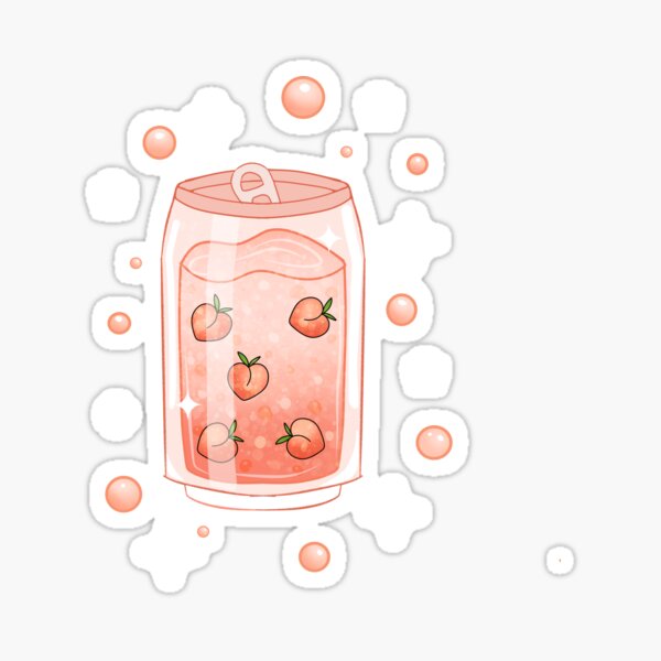 Vista previa del artículo con la obra «Refresco espumoso Peach Fizz: un diseño de bebida con un toque estético y encantador», diseñado y vendido por Nonie222.